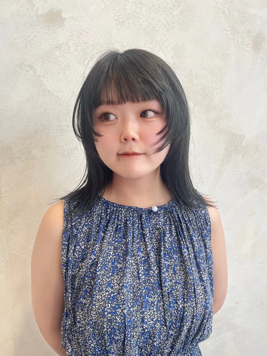 ミディアム ⭐️アイブロウリフト /透明感カラー/はなのヘアスタイル