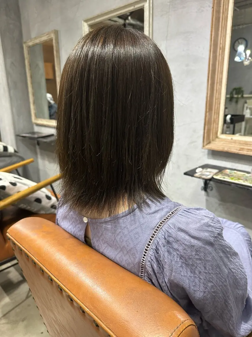 ミディアム カット ヘアカラー トリートメント goen/ カミムラシュウヘイのヘアスタイル