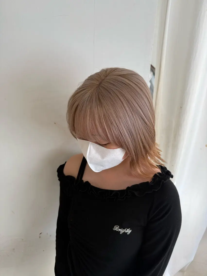 セミロング カラー カット ヘアカラー トリートメント 💖艶髪&ブリーチ髪 質改善💖舜希のヘアスタイル