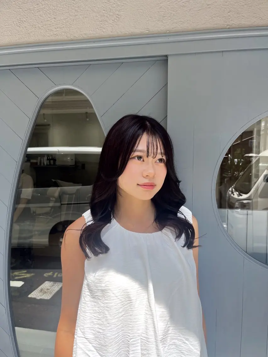 セミロング カラー カラーモデル募集中／ aikoのヘアスタイル
