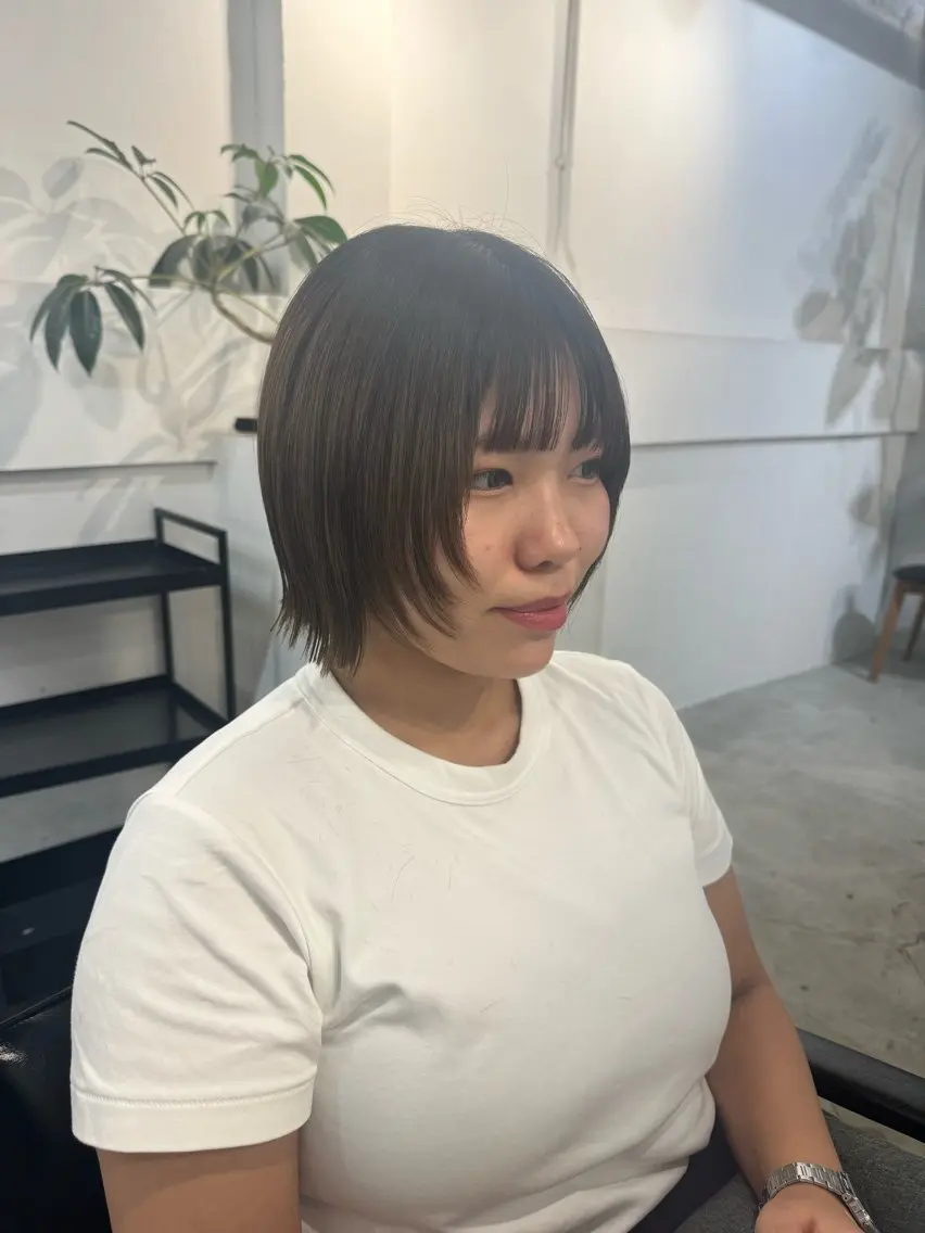 ミディアム カット ヘアセット 新宿/顔周りカット +レイヤー＝しずく♩のヘアスタイル