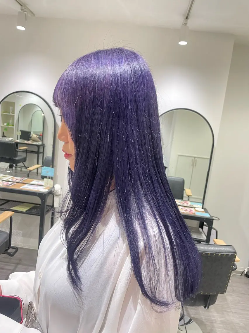 ロング カラー ヘアカラー トリートメント cocotte 💟草間紫音💟のヘアスタイル