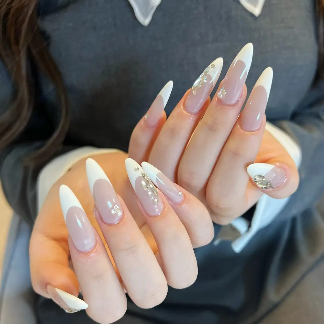 🩵チップ長さだし🩵フレンチネイル オフありの写真