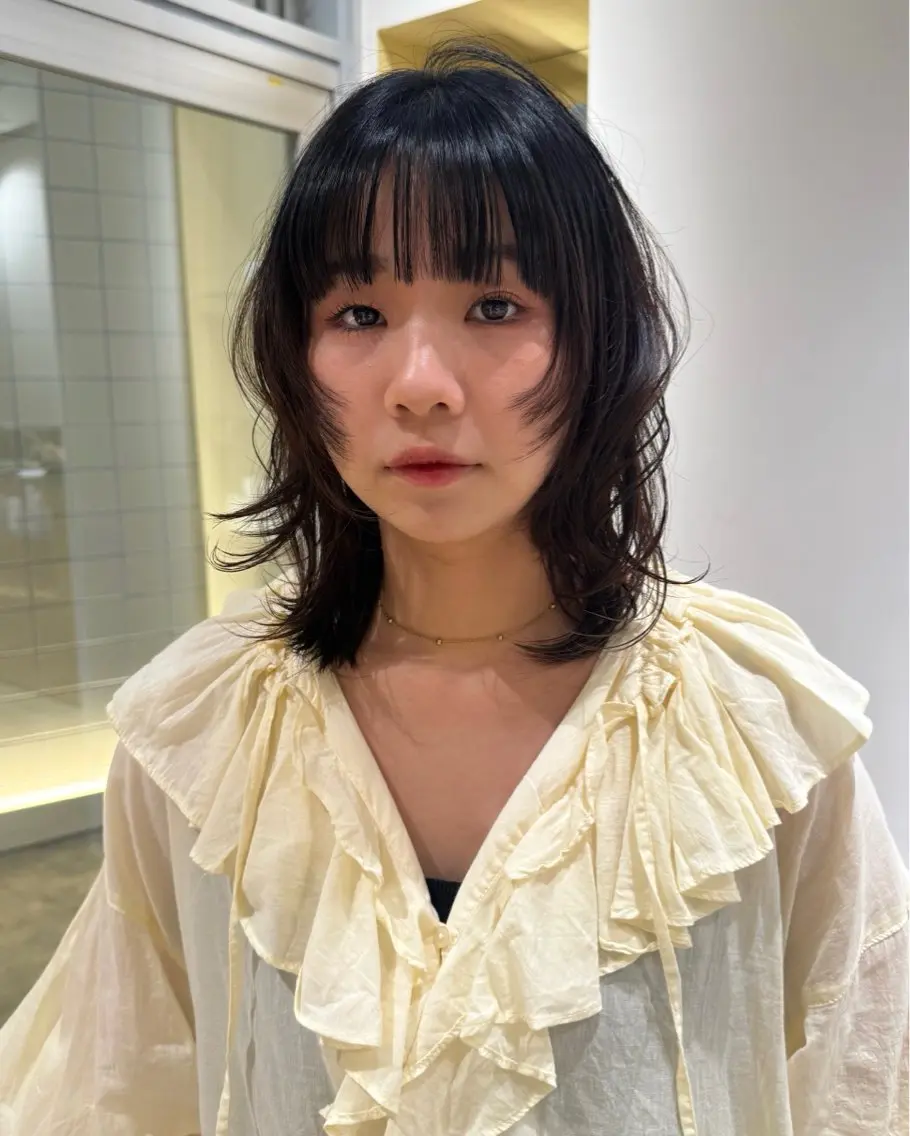 セミロング カットモデル募集 suzUkaのヘアスタイル
