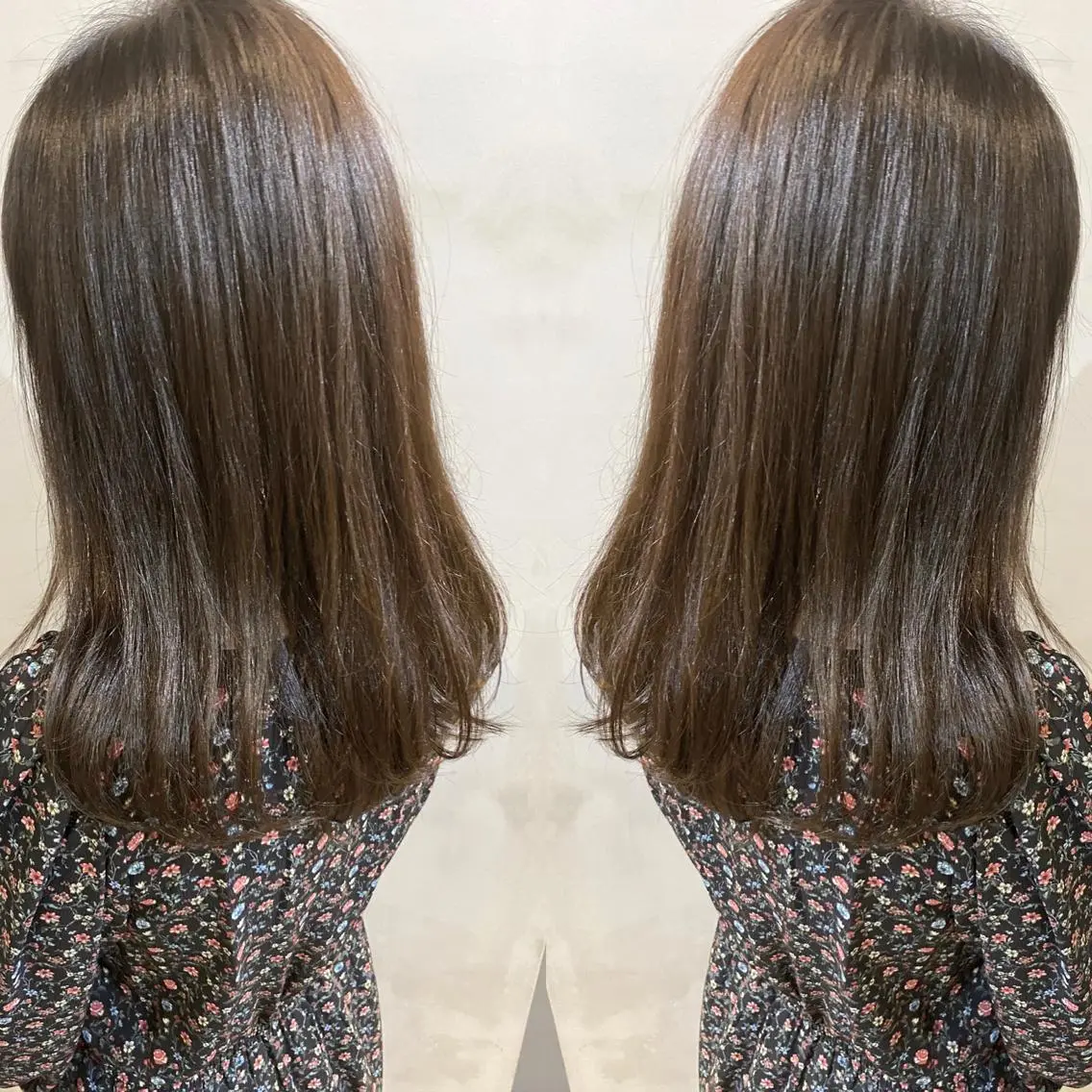 セミロング カラー ヘアアレンジ ネイル マツエク・マツパ ベージュカラー 透明感カラー ハイライトカラー 外国人風カラー ハイライト カット ヘアカラー 夜23時まで予約🉑 reverieあきらのヘアスタイル