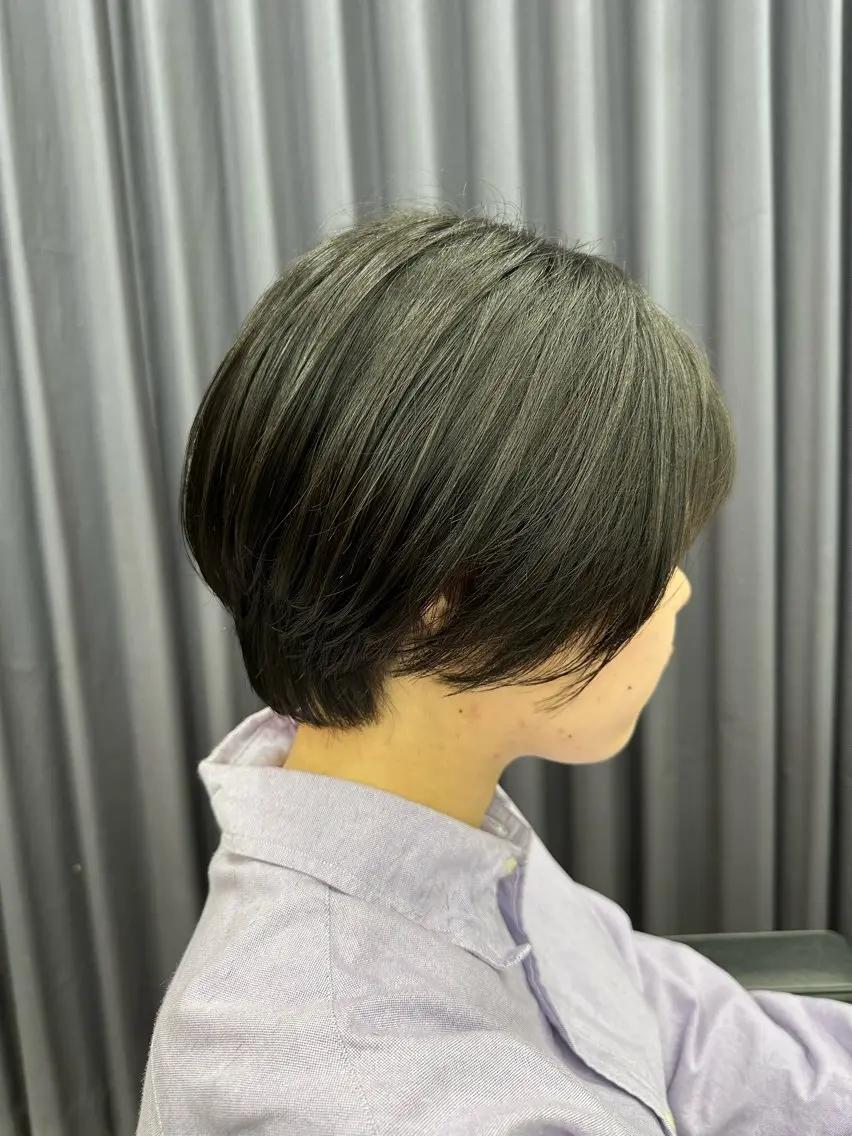 ショート ショートボブ ボブ ショートヘア カット ヘッドスパ 🪐LANDS🪐 福垣 海也のヘアスタイル