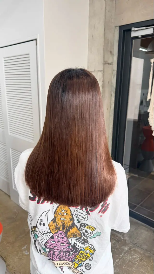 セミロング 髪質改善 MAUVE MIYUのヘアスタイル