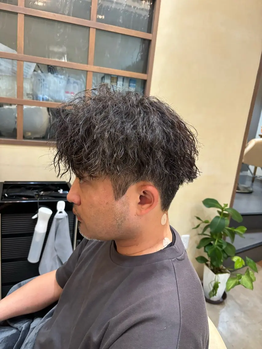 ショート メンズ カット パーマ トリートメント 鹿児島 TSUBASAのヘアスタイル