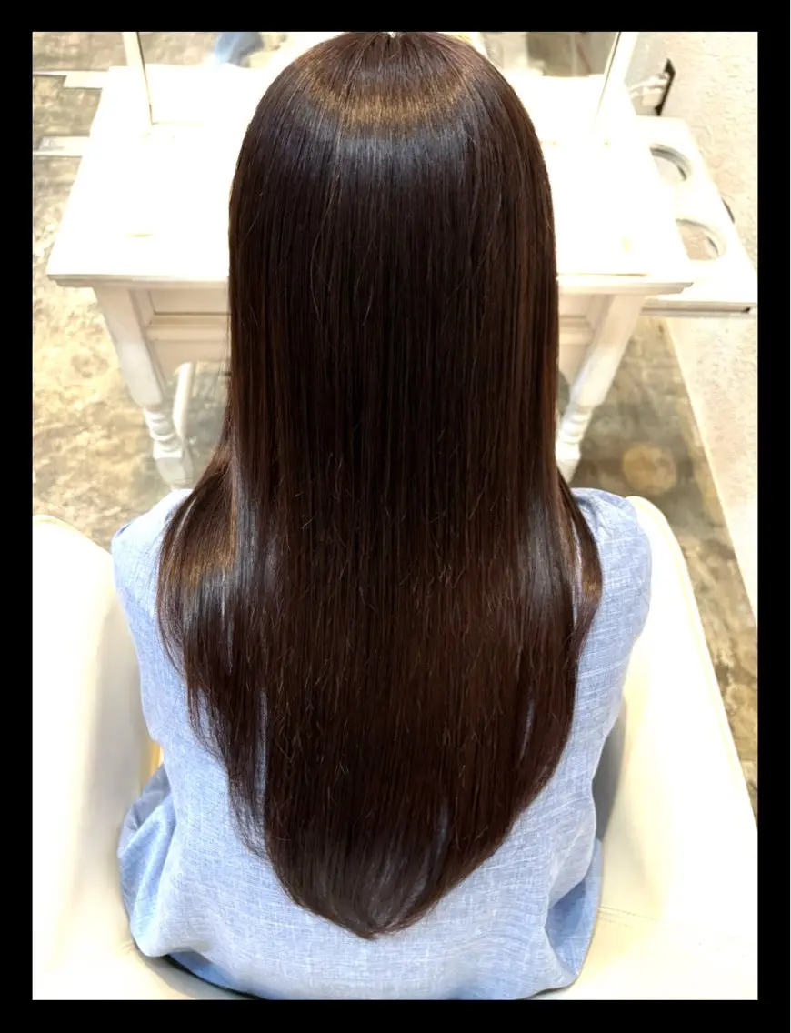 ロング カラー 木津奈保子💚 ✨髪質改善のヘアスタイル