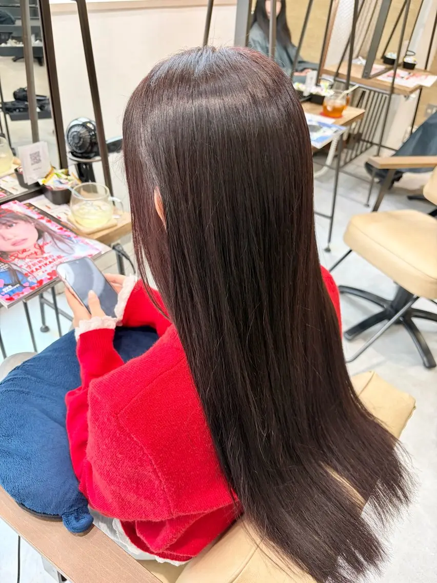 ロング カラー ブリーチなしwカラー /艶カラー/oukaのヘアスタイル