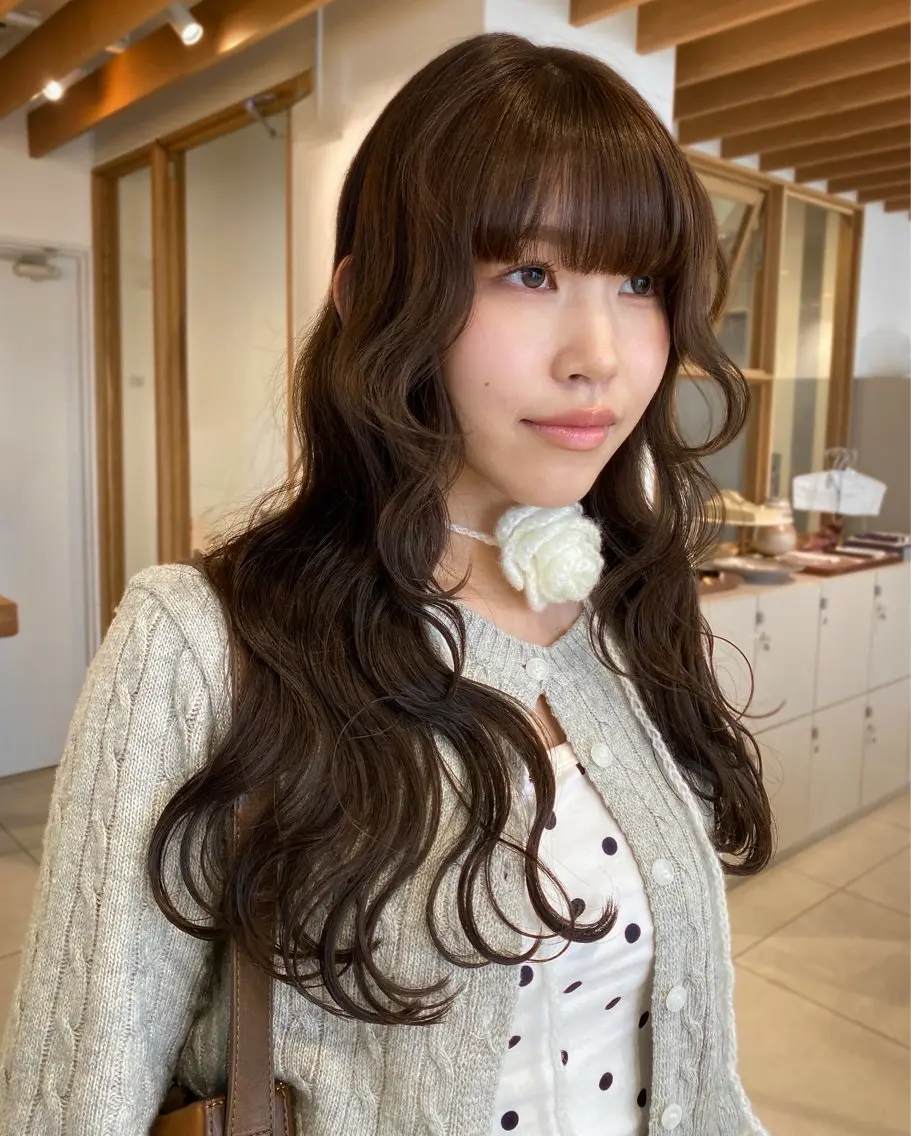ロング カラー ブラウンカラー ヘアカラー カラーモデル/ 矢場町/リリカのヘアスタイル