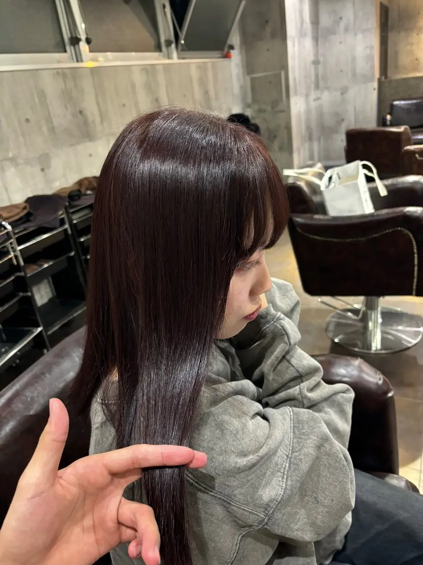 ミディアム カラー ヘアカラー トリートメント ✨韓国艶髪✨ケア ブリーチ🫧アキラのヘアスタイル