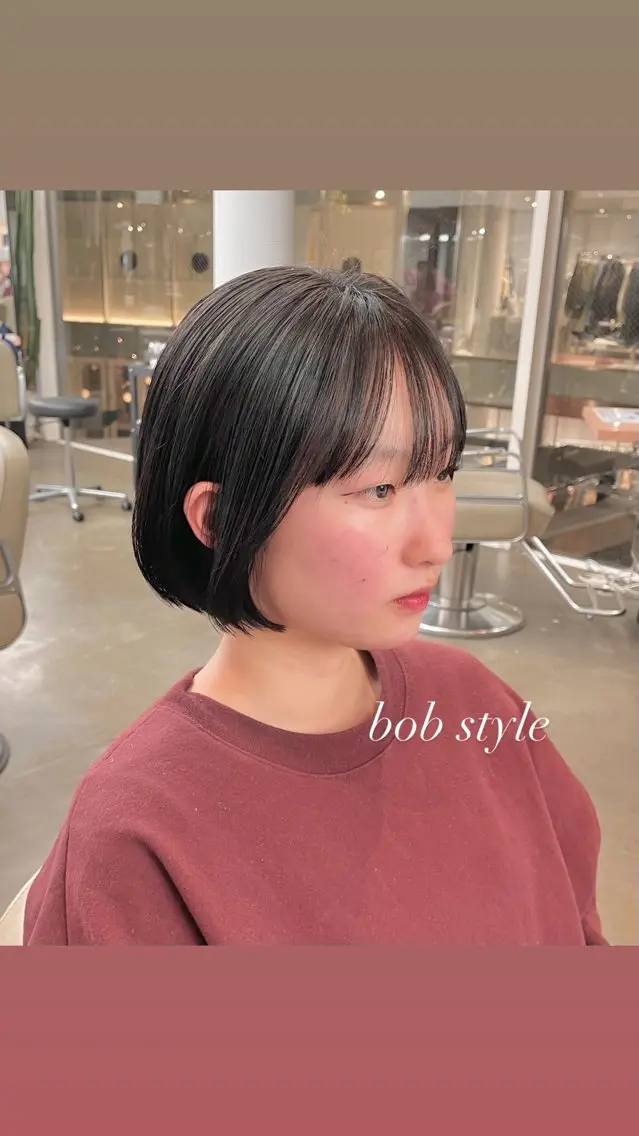 ショート ボブ 似合わせカット カット トリートメント ヘアセット ♡レイヤーボブ パーマ/うらら♡のヘアスタイル