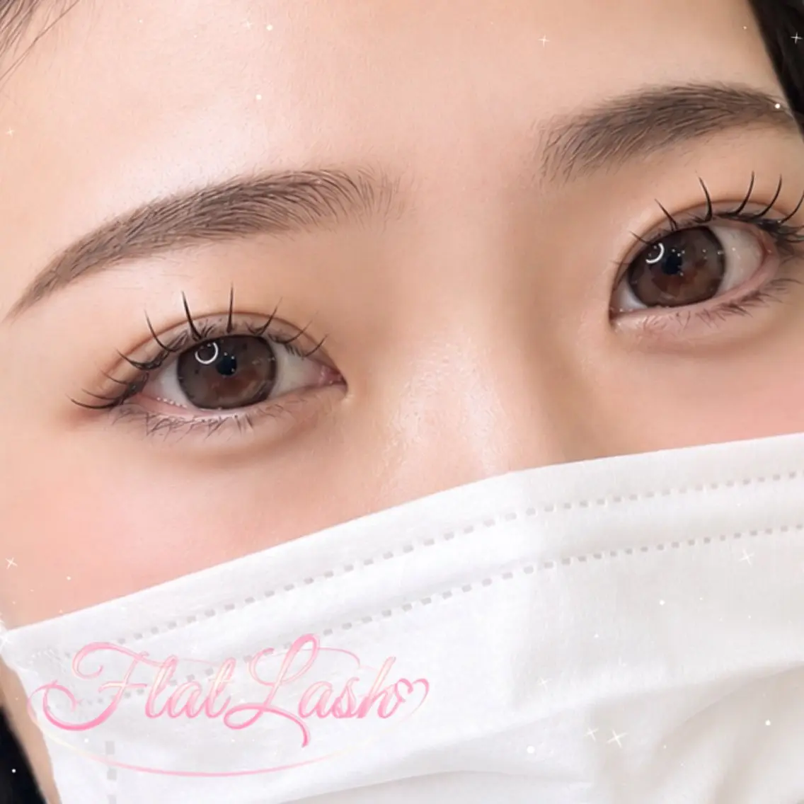 【5⃣名様限定】まつげエクステ/フラットラッシュ100本ᯓ⟢の写真
