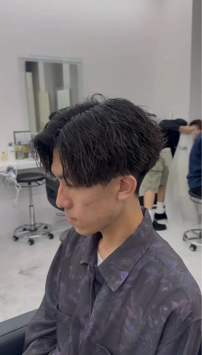 パーマ メンズ カット パーマ ツイスパ/シャドウ MANARUのヘアスタイル