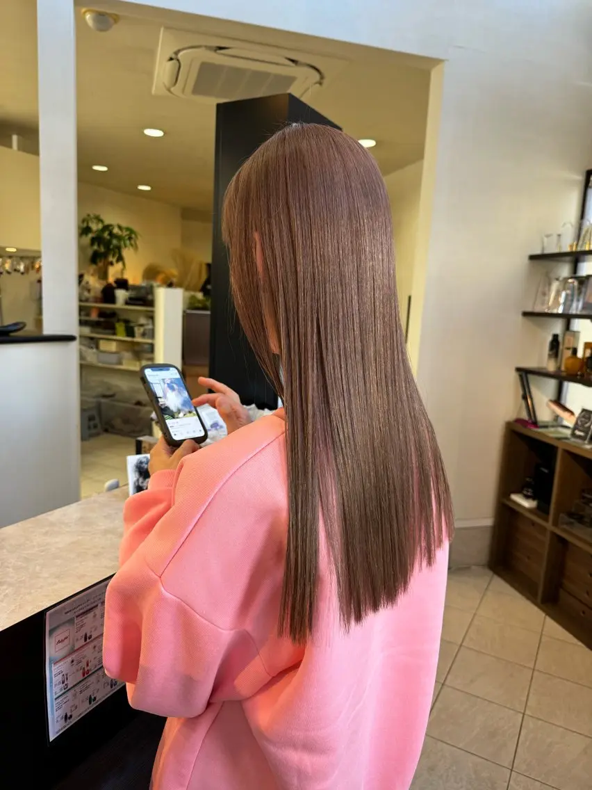ロング カラー カット ヘアカラー コレットヘアー 田中アヤノのヘアスタイル