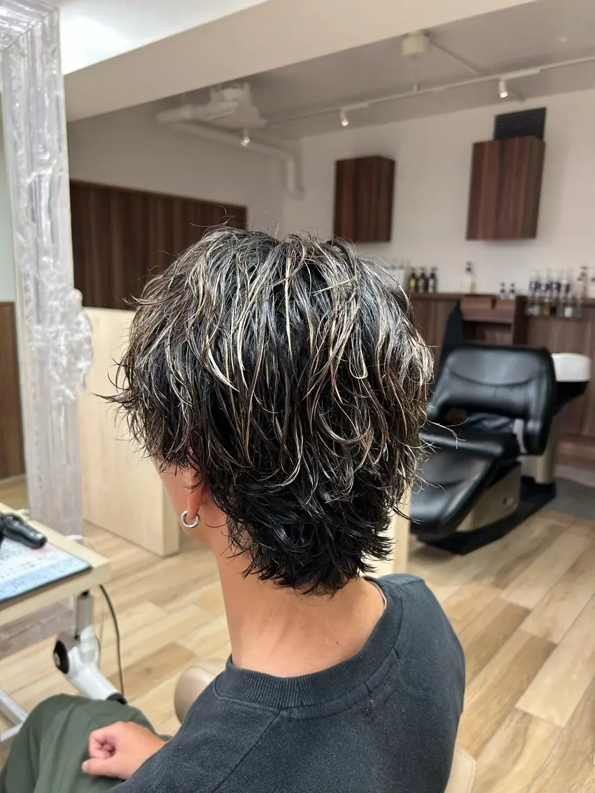カラー パーマ メンズ カット パーマ 渡辺 大輝 メンズパーマのヘアスタイル