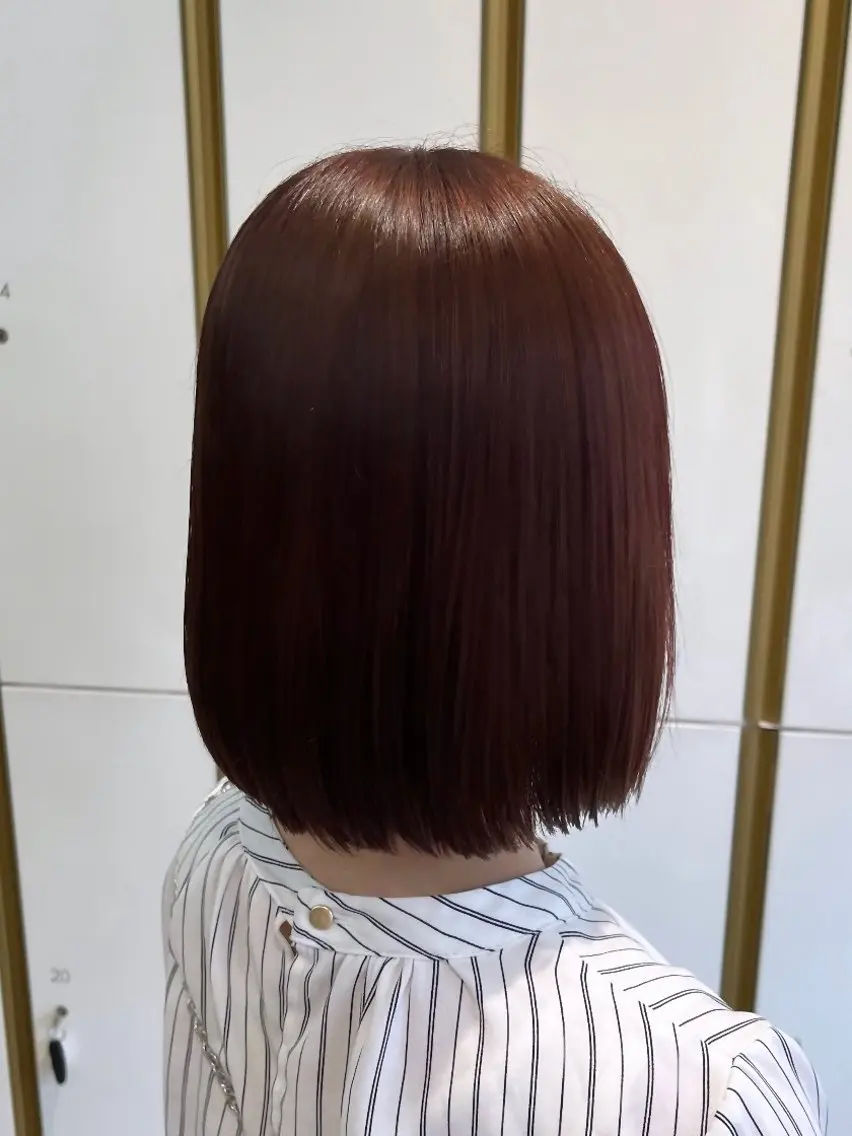 ミディアム 暖色・艶髪カラー /月のヘアスタイル