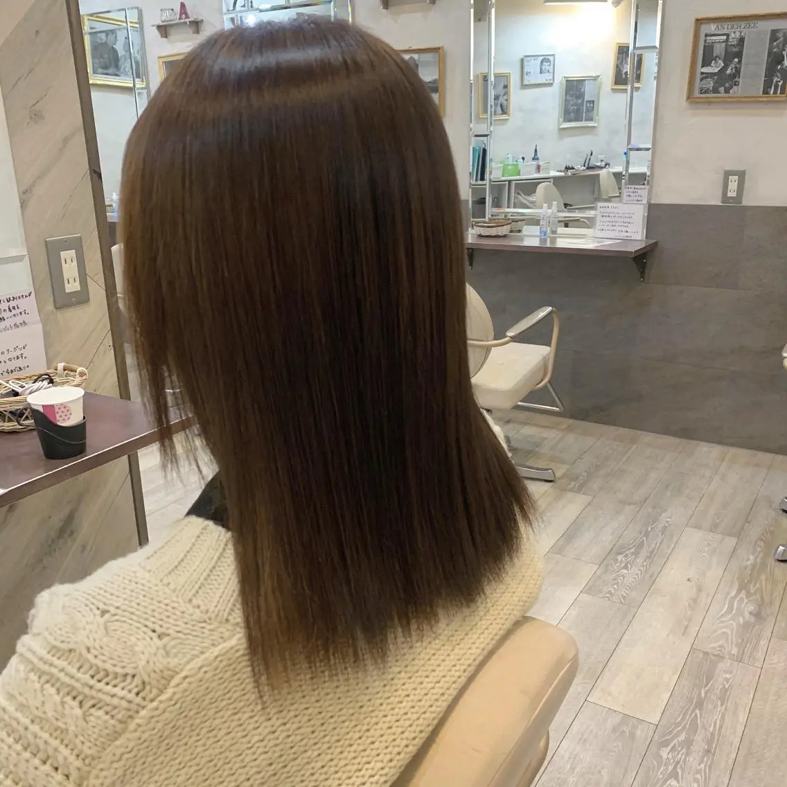 ミディアム パーマ NUMBER天王寺 ほたる⭐️のヘアスタイル
