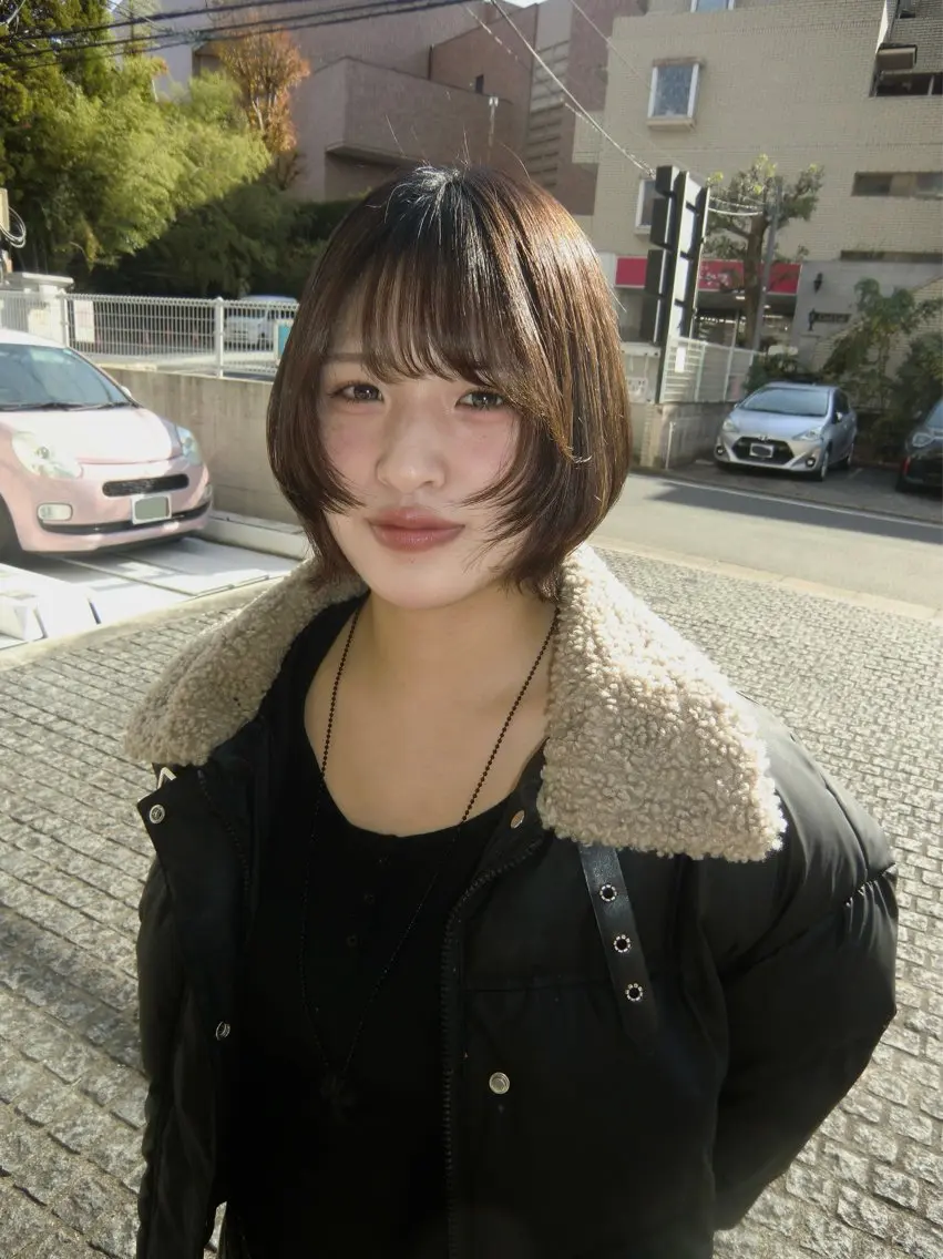 ショート ボブ シャギー カット ヘアカラー トリートメント ミニボブ/レイヤボブ 🐈⬛kotoseのヘアスタイル