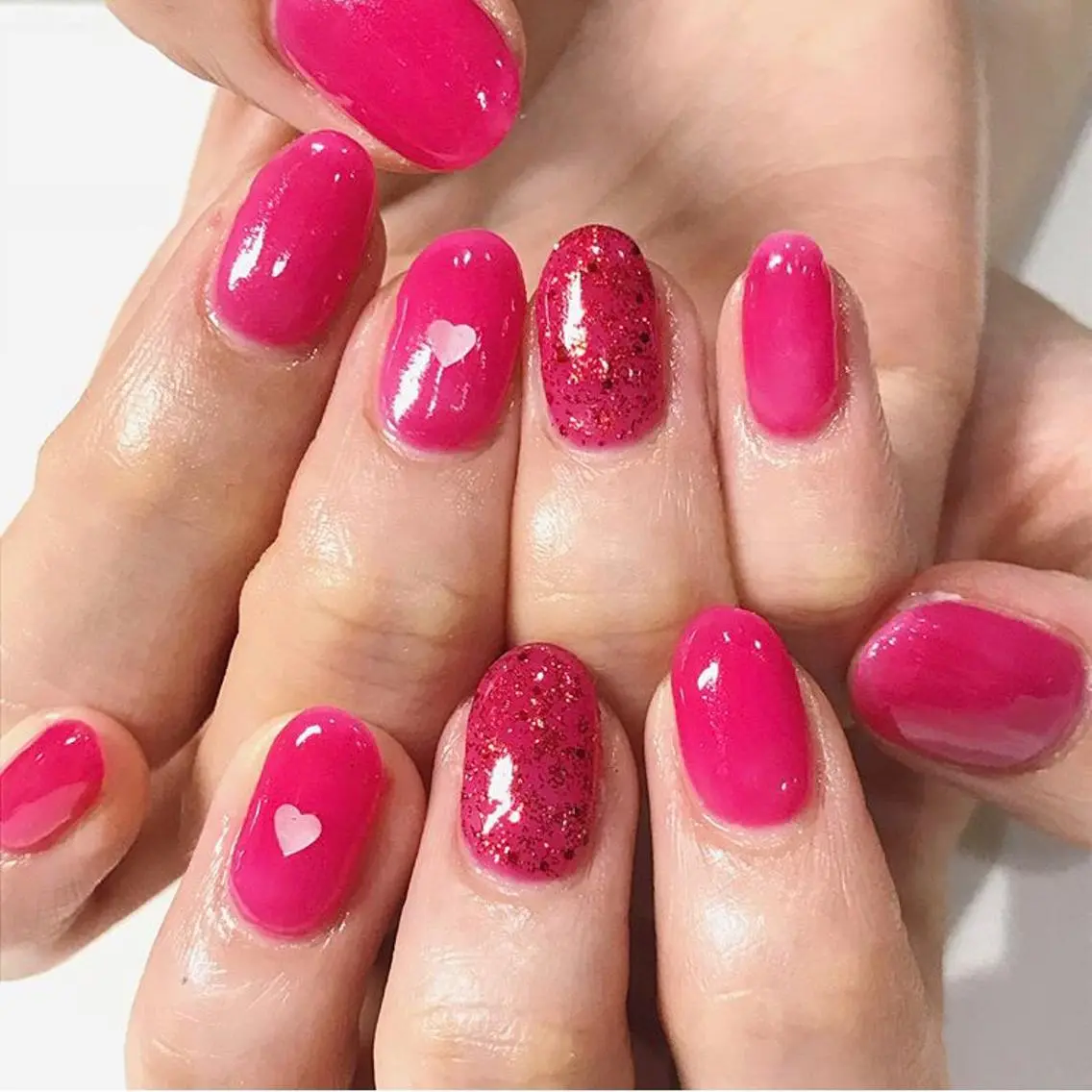 ネイル 渋谷 チップ長さ出し アプレgel-xのネイルデザイン