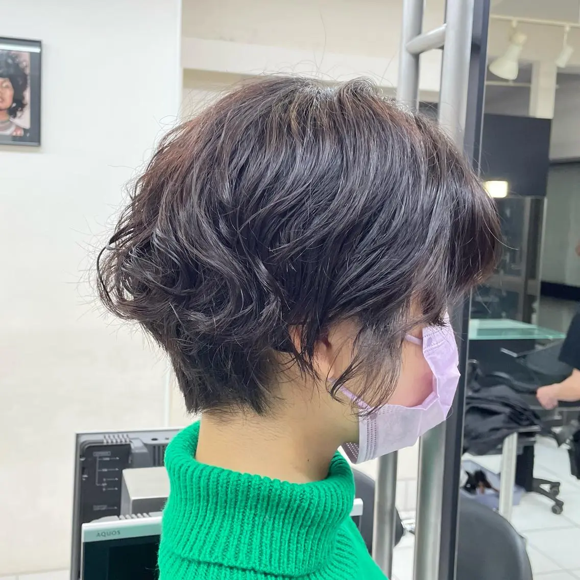 ショート パーマ ショートヘア 大山 真衣のヘアスタイル