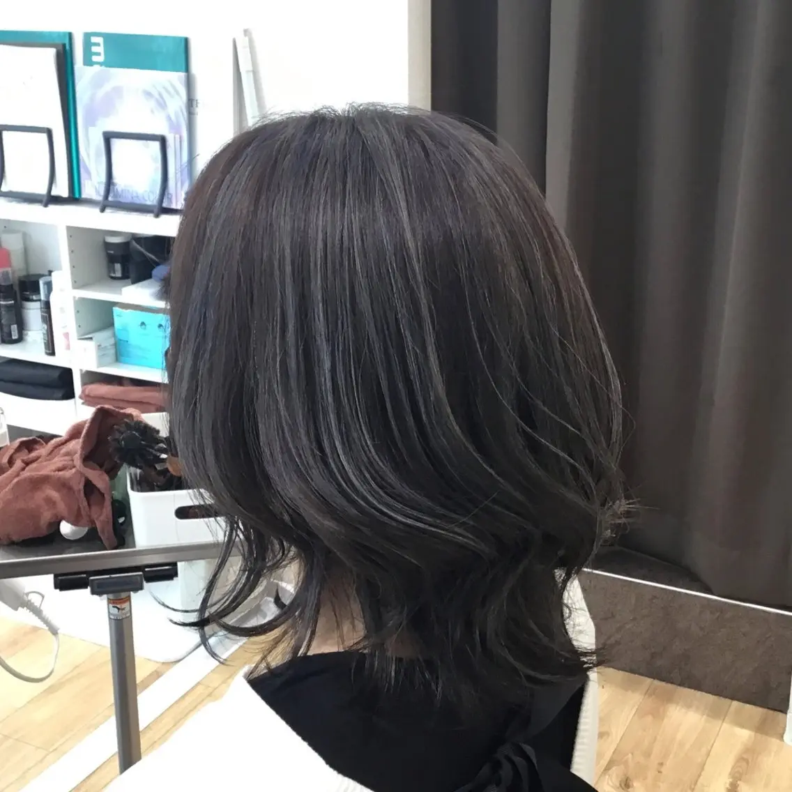 ミディアム カット ヘアカラー 滝口 瑞季のヘアスタイル