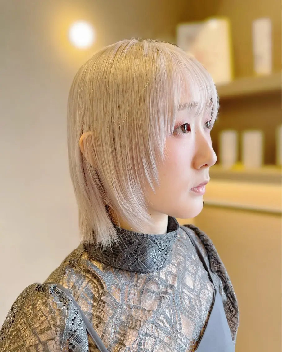 カット パーマ くびれミディアム/似 合わせ/鎌倉/edAのヘアスタイル