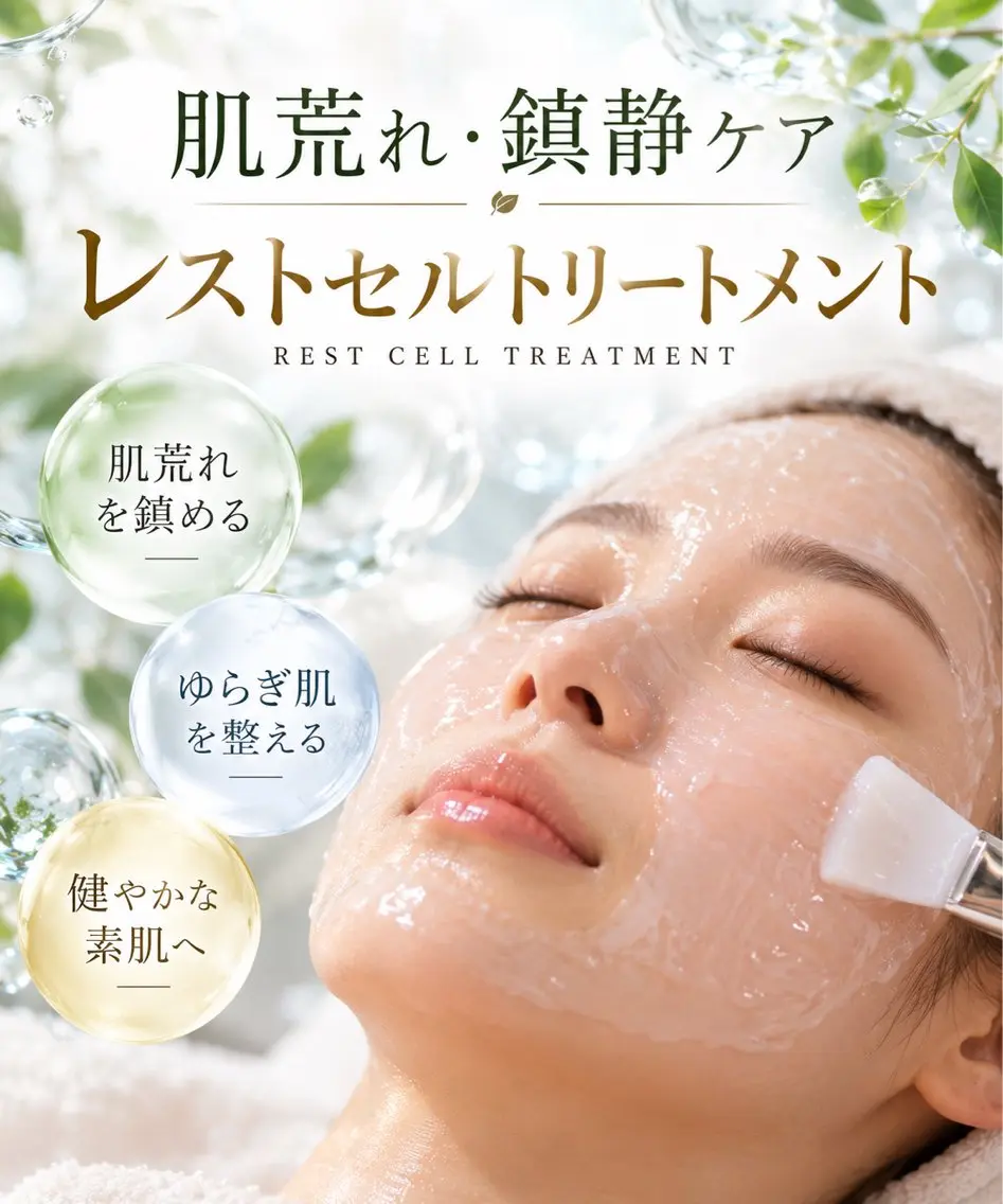 《敏感肌|赤み》 あなただけのお肌に合わせたレストセルトリートメント¥9,500 → ¥6,500の写真