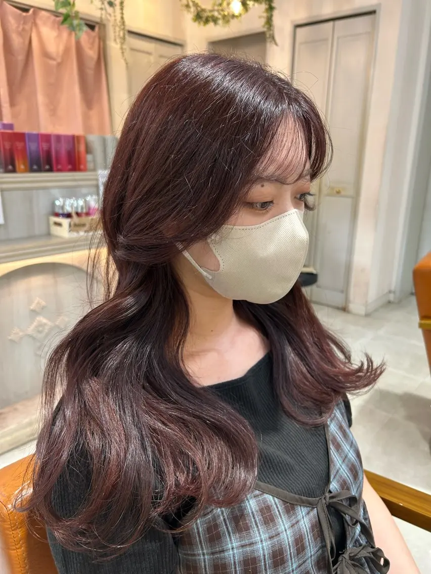 カラー カット ヘアカラー トリートメント 内藤歩香/艶カラー/ ナチュラル可愛いのヘアスタイル