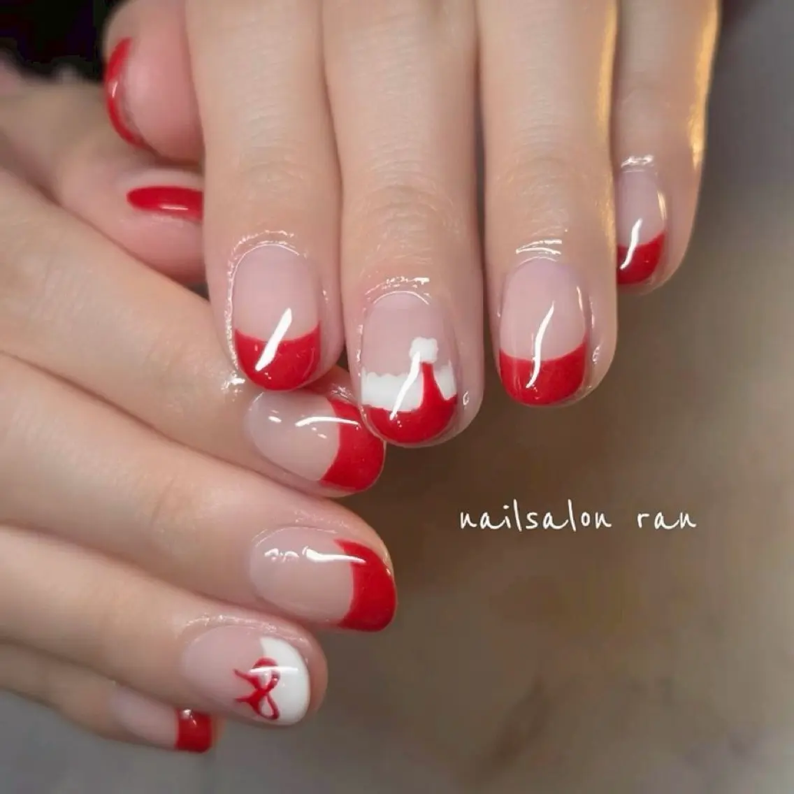 ネイル アートネイル フレンチネイル ハンドネイル ハンドケア nailsalon ranのネイルデザイン