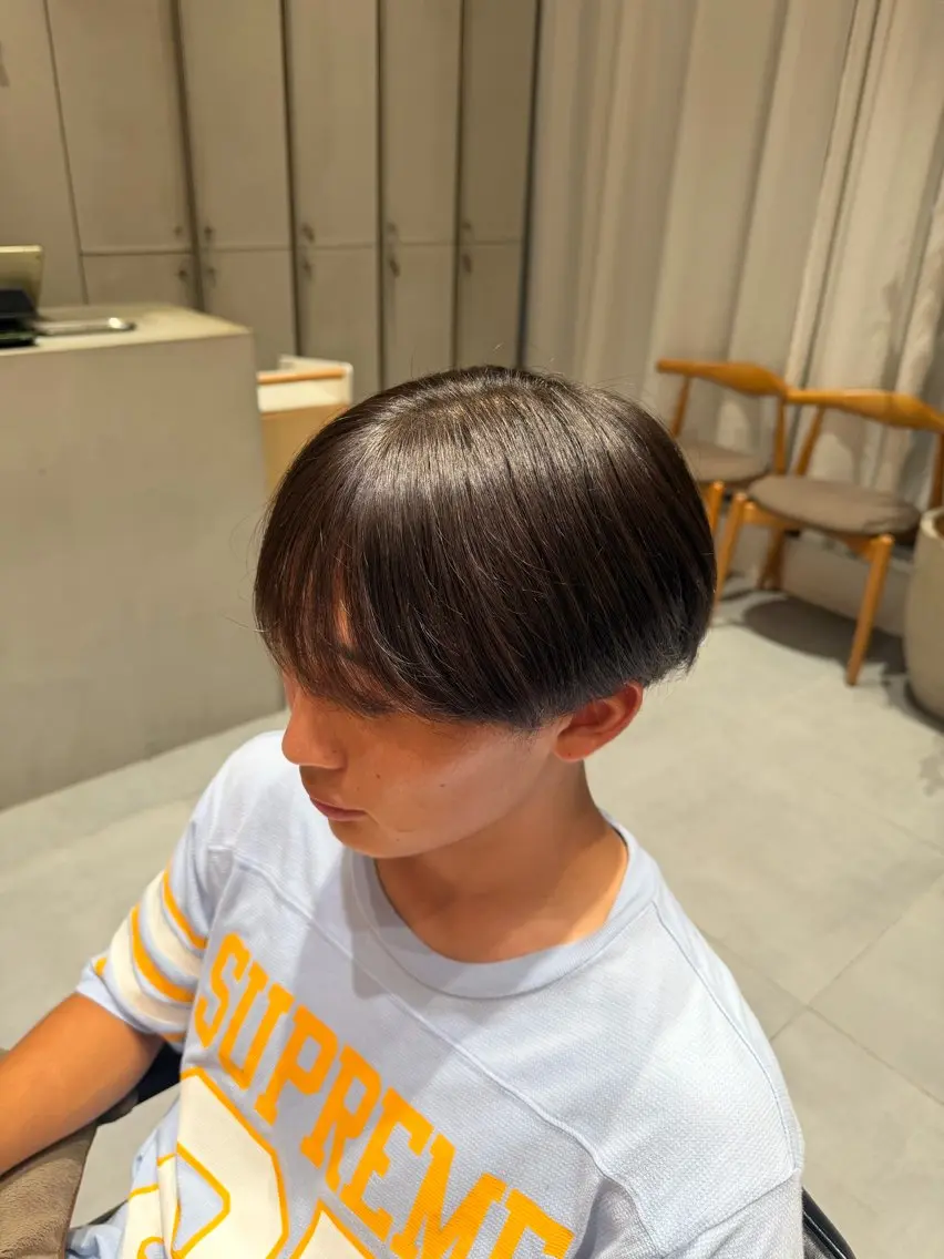 メンズ 縮毛矯正 葵海🤎 艶カラー／縮毛矯正のヘアスタイル
