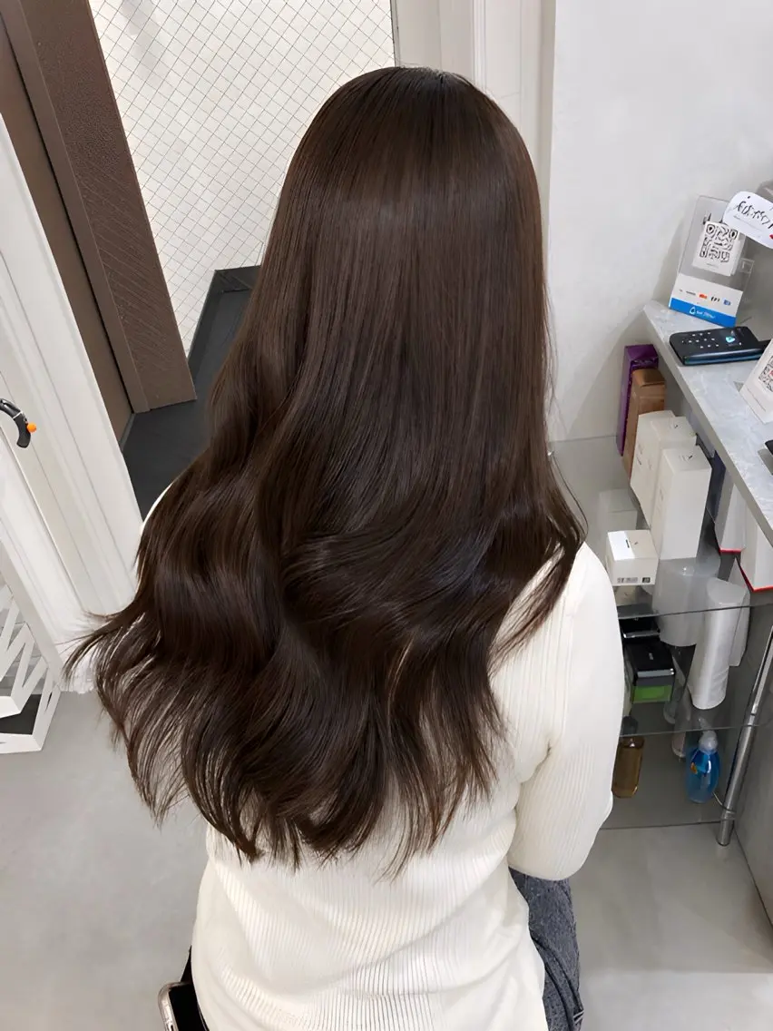 ロング カラー カット ヘアカラー トリートメント 🩵新宿ダブルカラー 🩵エクステのヘアスタイル