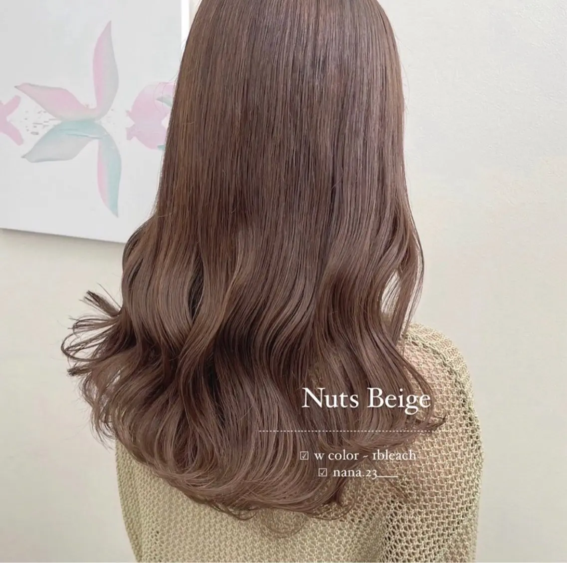 カラー ベージュカラー カット ヘアカラー ParveMix￤ 出石 菜々🥂のヘアスタイル