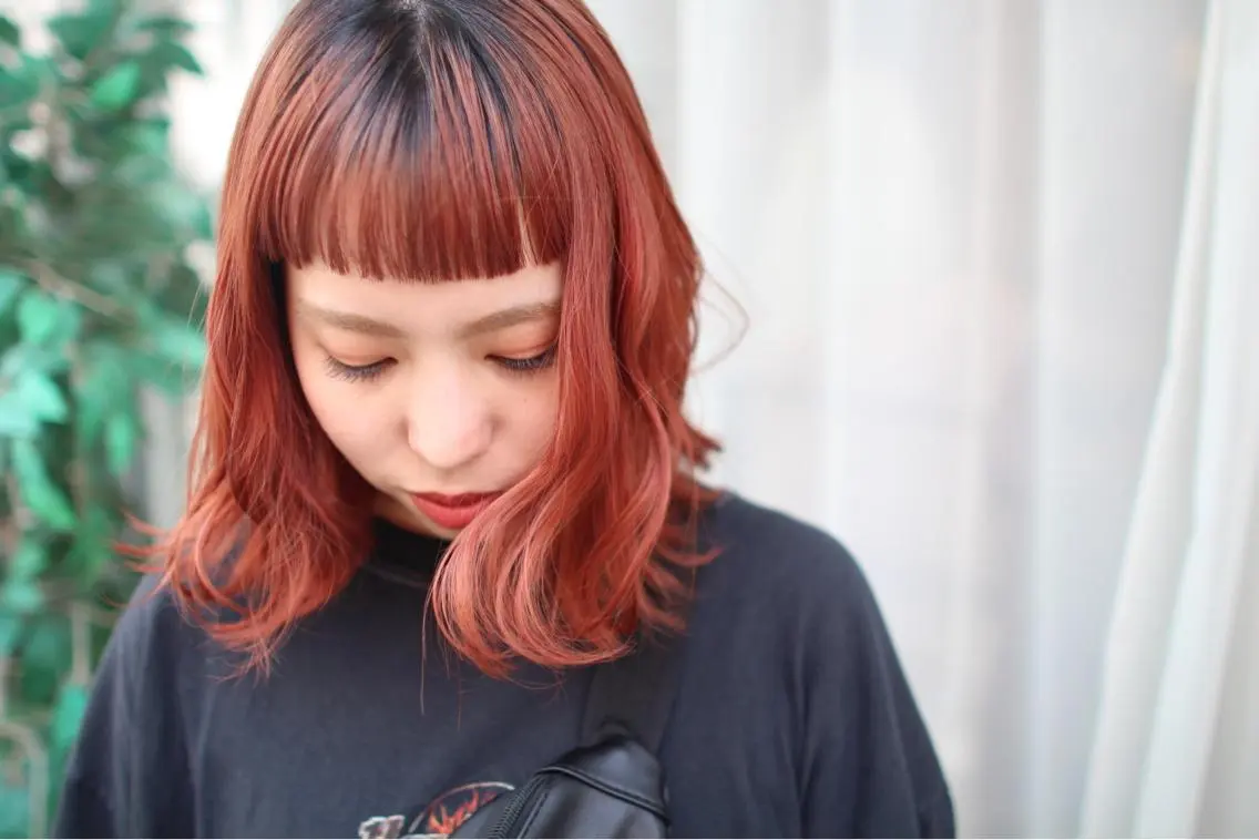 ミディアム カラー 堺 鳳 ママ美容師 yukariのヘアスタイル