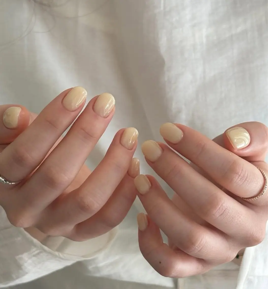 ネイル 長さ出し ジェルネイル 持ち込み オフィスネイル ワンカラーネイル ハンドネイル Michi Nail Staffのネイルデザイン