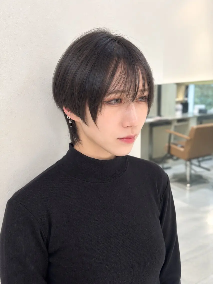 ショート ショートボブ ボブ ショートヘア カット トリートメント シルエット重視✂︎ 髙橋　盾のヘアスタイル