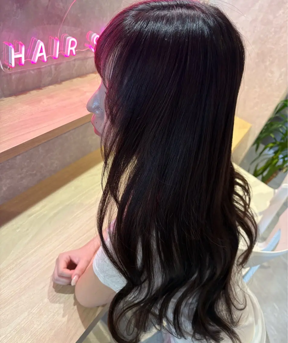 ロング カラー ヘアカラー エクステ 🍒Qome ひなた🍒のヘアスタイル