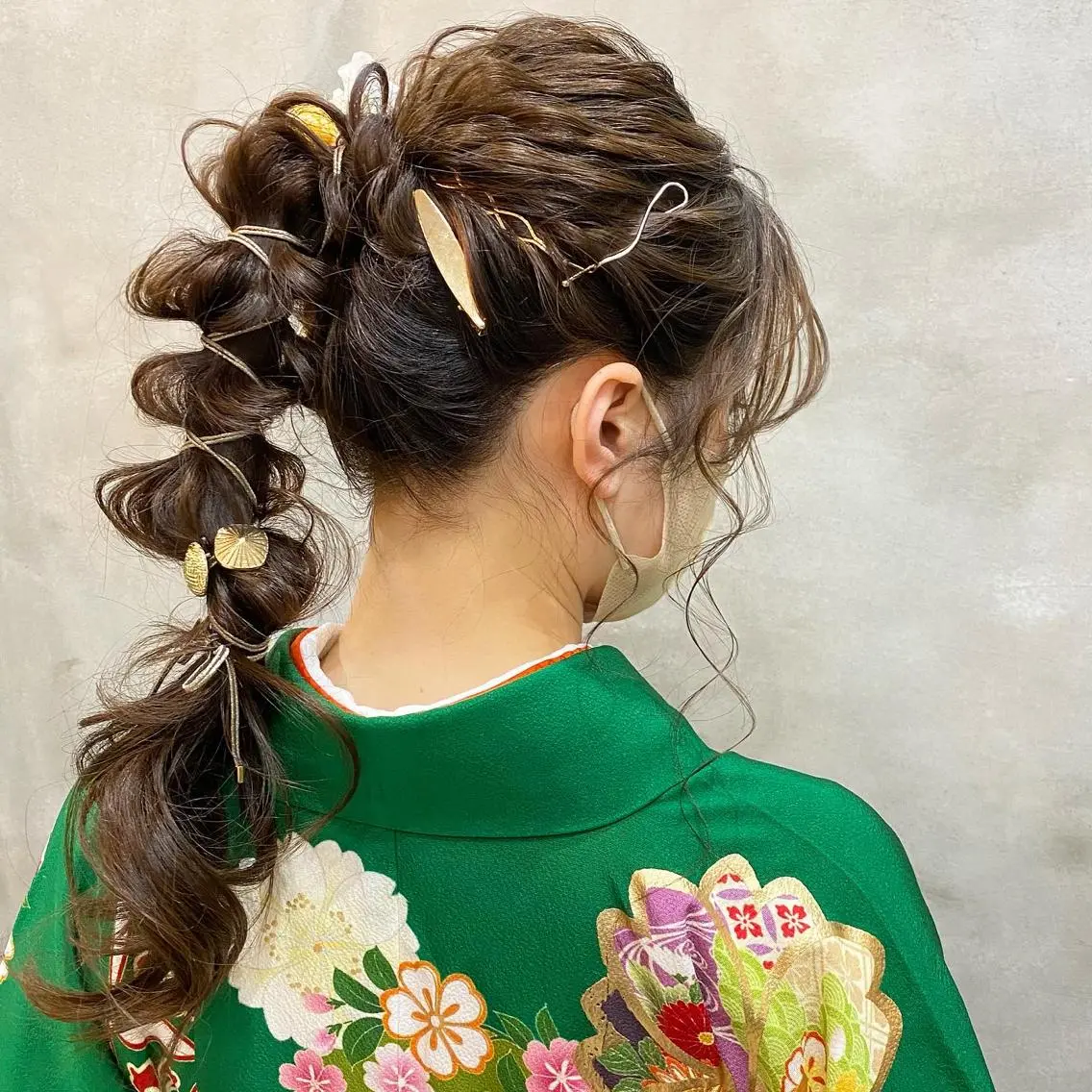 【振袖、袴、訪問着、留袖、黒留袖、】着付け&ヘアアレンジ🐄下記お値段＋指名料￥500の写真