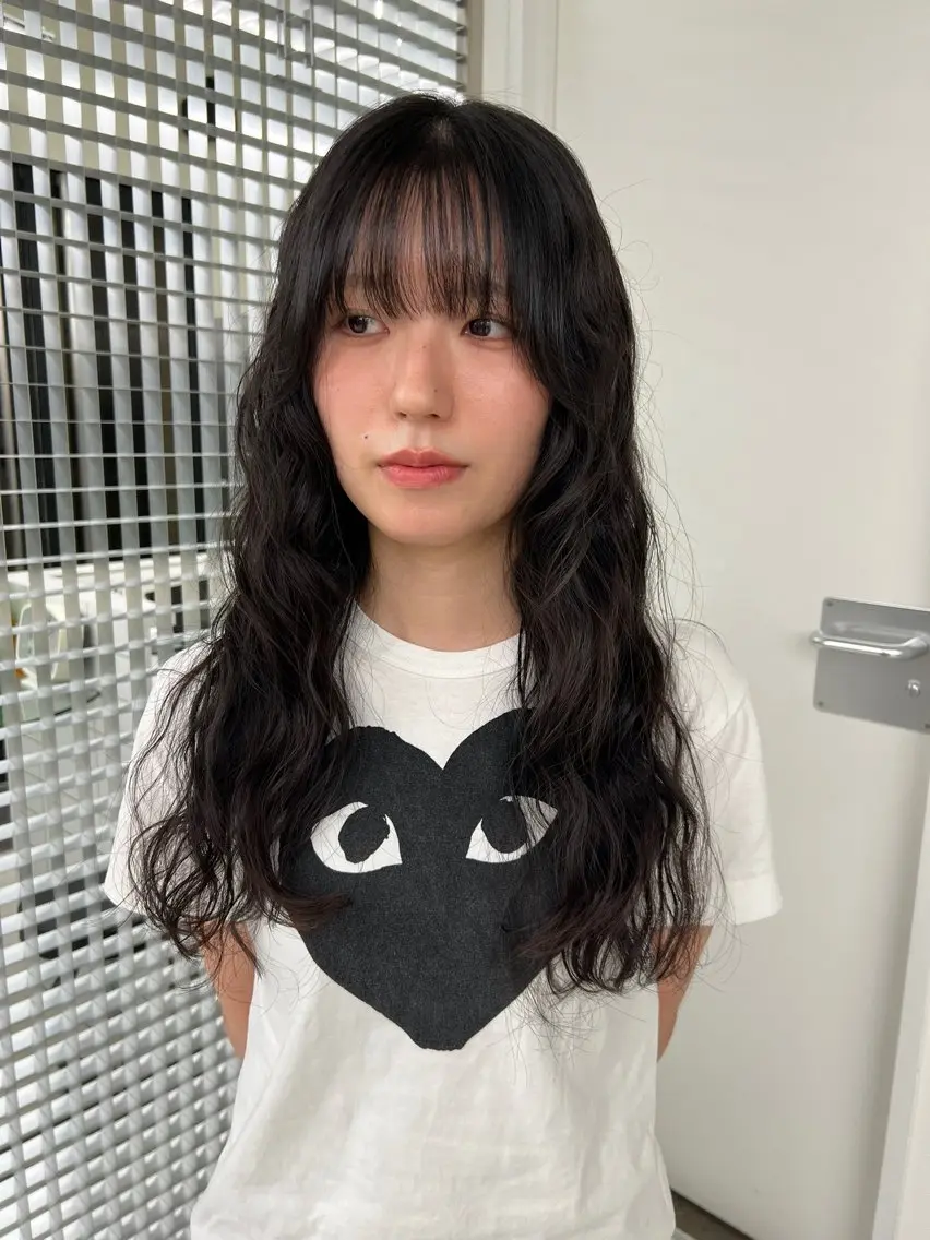 ロング パーマ カット パーマ トリートメント ロングパーマ/ 海外レイヤー/表参道のヘアスタイル