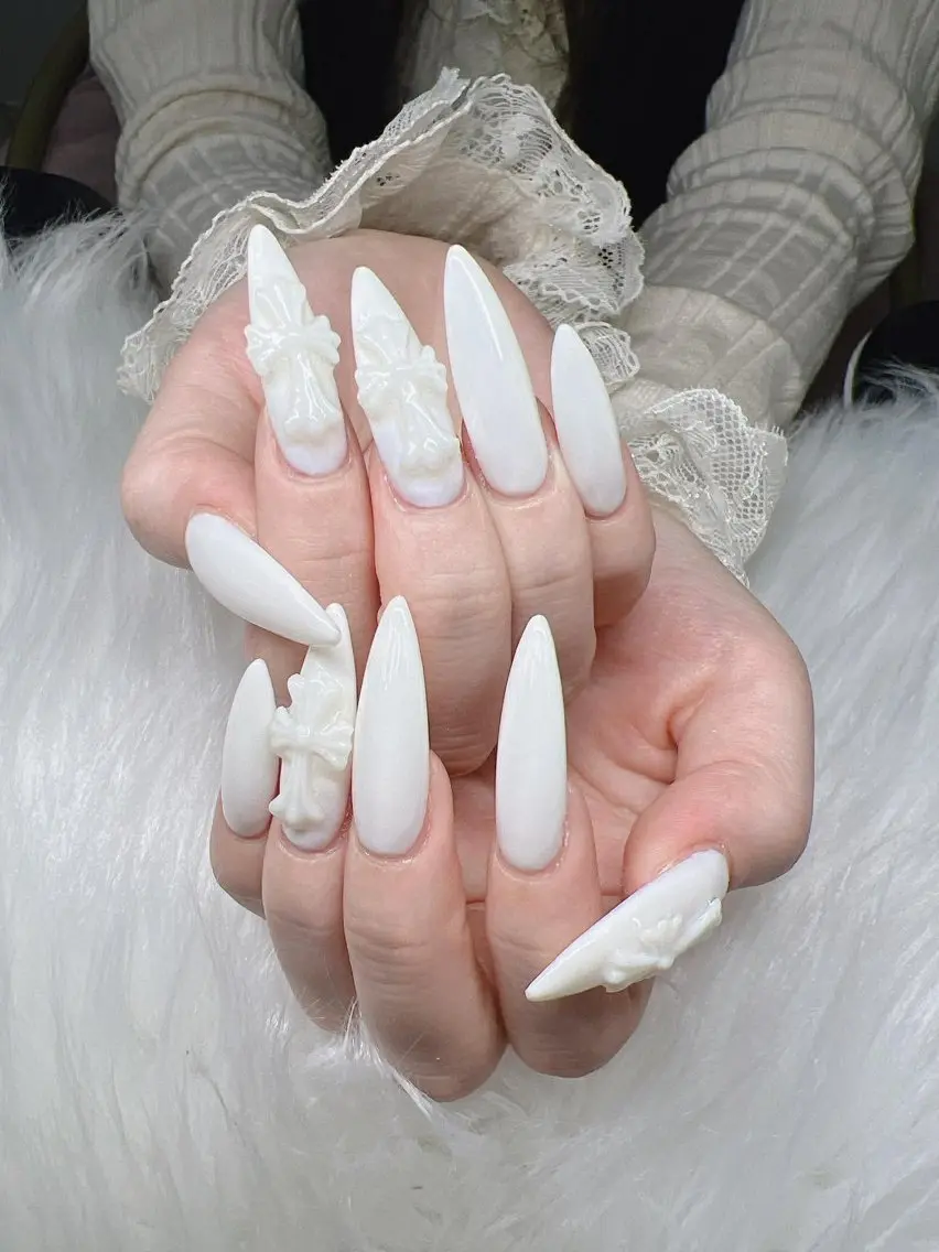 ネイル 長さ出し グラデーション 卒業式 キラキラネイル マグネットネイル ハンドネイル Lee Nailsのネイルデザイン