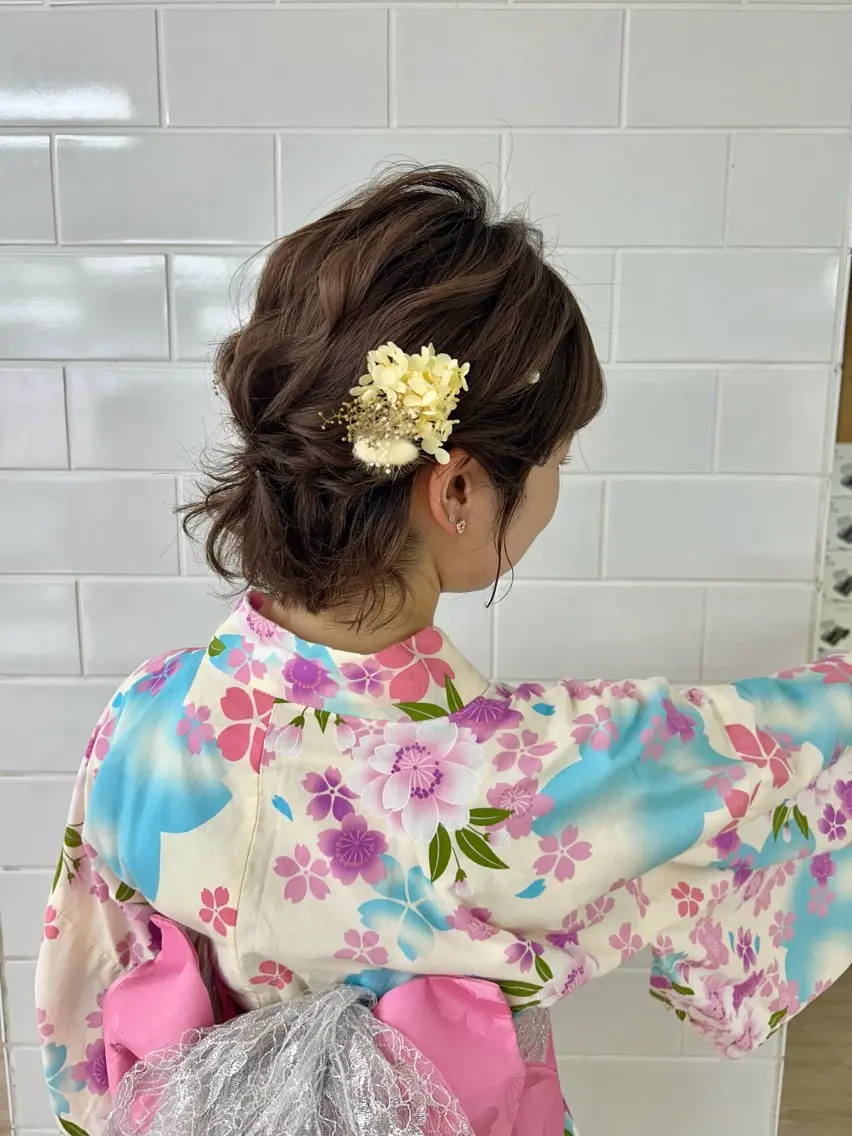 ショート ヘアアレンジ ショートヘア ヘアセット レイヤー/nail COCOROのヘアスタイル