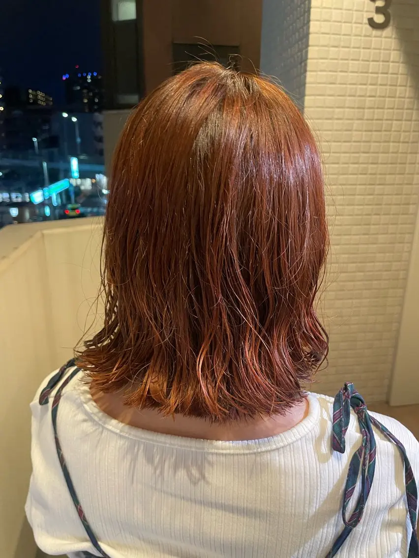 ミディアム カラー パーマ 🎀レイヤー/パーマ カラー/ai🎀のヘアスタイル