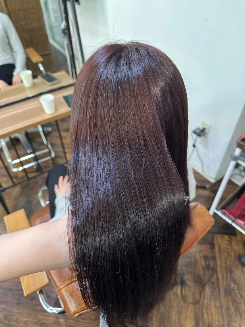 セミロング カラー ✨️暖色/艶髪カラー 🍒haru🍒✨️のヘアスタイル