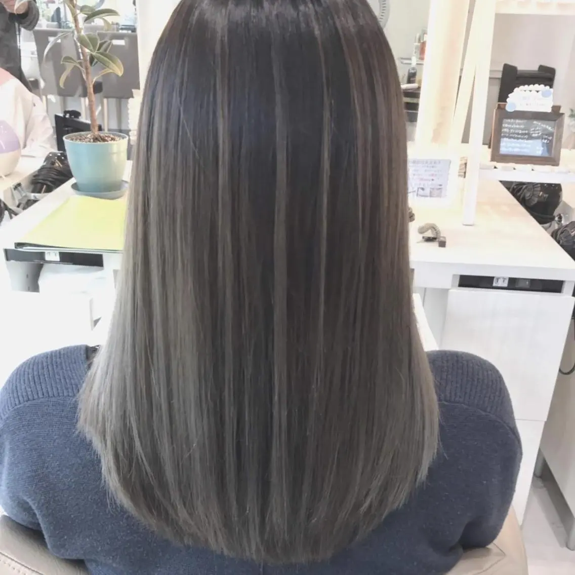 ロング パーマ 髪質改善 ストレートパーマ 縮毛矯正 トリートメント 高橋凜/縮毛矯正/ 髪質改善/カラーのヘアスタイル