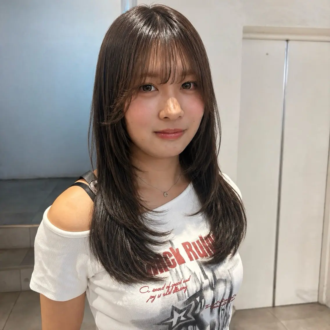 カラー カット ヘアカラー 透明感カラー/レイヤ ーカットりこ🤎🫧のヘアスタイル