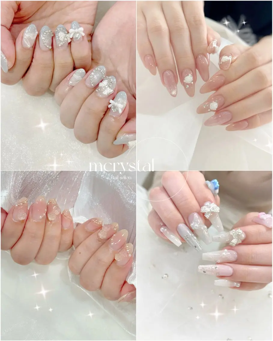 ミディアム 韓国風ヘア Nailsalon M-crystalのネイルデザイン