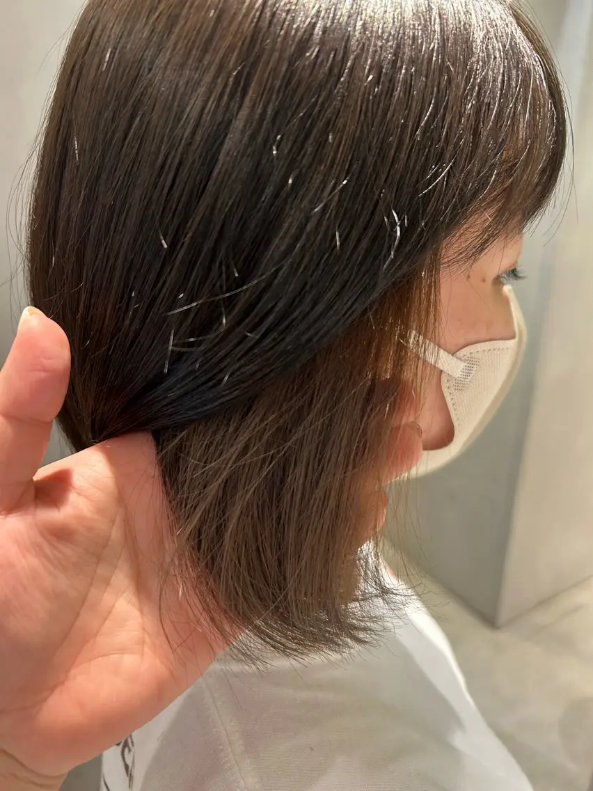 カラー アッシュ ベージュカラー 玉田 千智のヘアスタイル