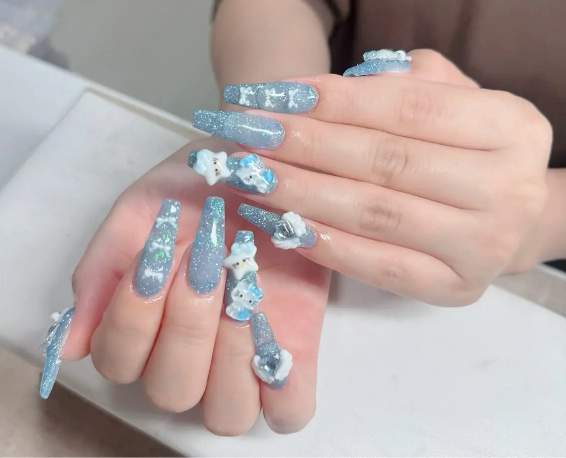 ネイル アートネイル フレンチネイル ジェルネイル 韓国ネイル マグネットネイル Lenie Nail Salonのネイルデザイン