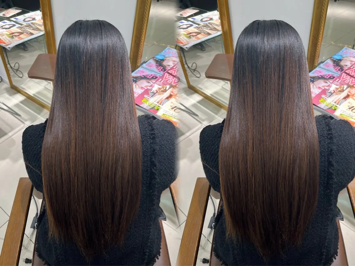ロング 縮毛矯正 縮毛矯正 巻ける🫧縮毛矯正 💞はな🎀のヘアスタイル